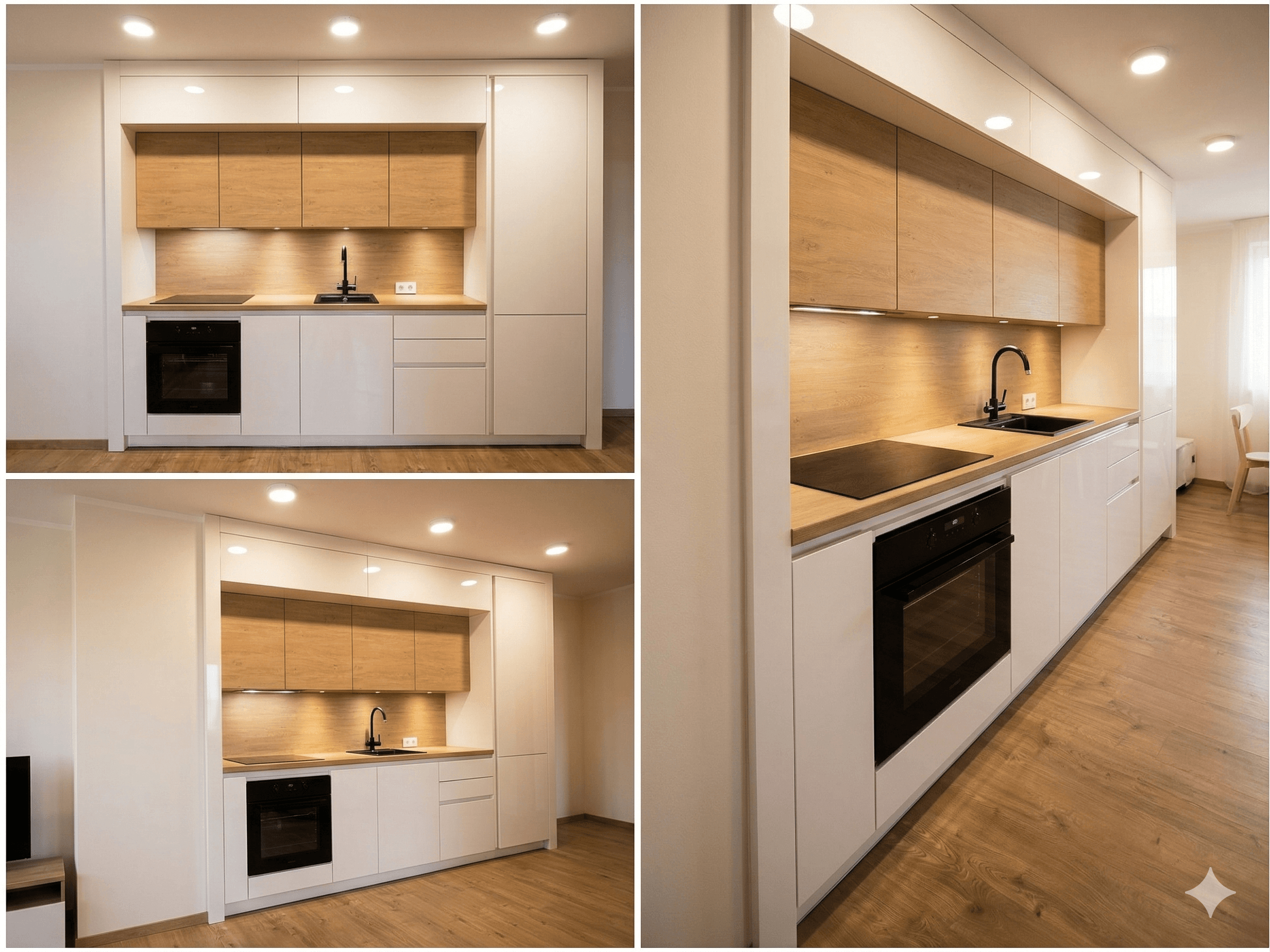 Moderna iebūvējama virtuve Akrils studijas dzivoklis Liepaja